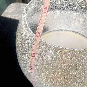 hand blown glass vase.